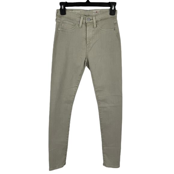 AG Adriano Goldschmied jean Farrah ankle seamless light green size 24 - Picture 1 of 4